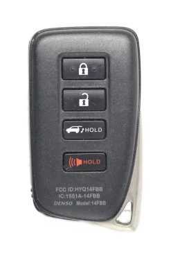 Unrefurbished OEM Lexus 231451-0010 G HYQ14FBB 4 Button Key Fob - Grade A