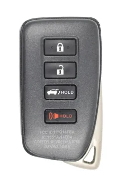 Unrefurbished OEM Lexus 281451-2110 Hybrid HYQ14FBA 4 Button Key Fob - Grade A