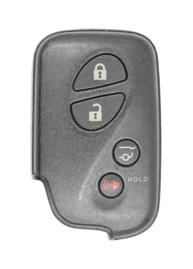 Unrefurbished OEM Lexus 271451-5290 HYQ14ACX 4 Button Key Fob w/ Hatch Release - Grade A
