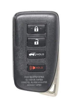 Unrefurbished OEM Lexus 89904-78470 HYQ14FBA 4 Button Key Fob - Grade C