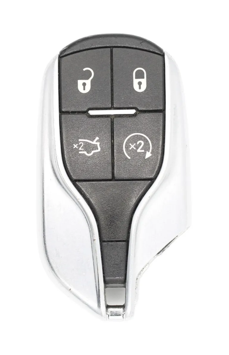 Unrefurbished OEM Maserati M3N-7393490 4 Button Key Fob - Grade C