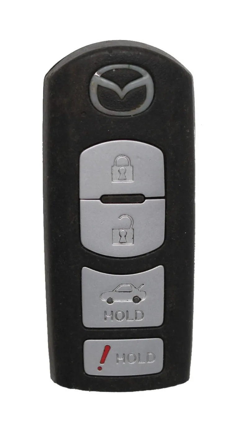 Unrefurbished OEM Mazda GSYL-67-5RY KR55WK49383 4 Button Key Fob - Grade C