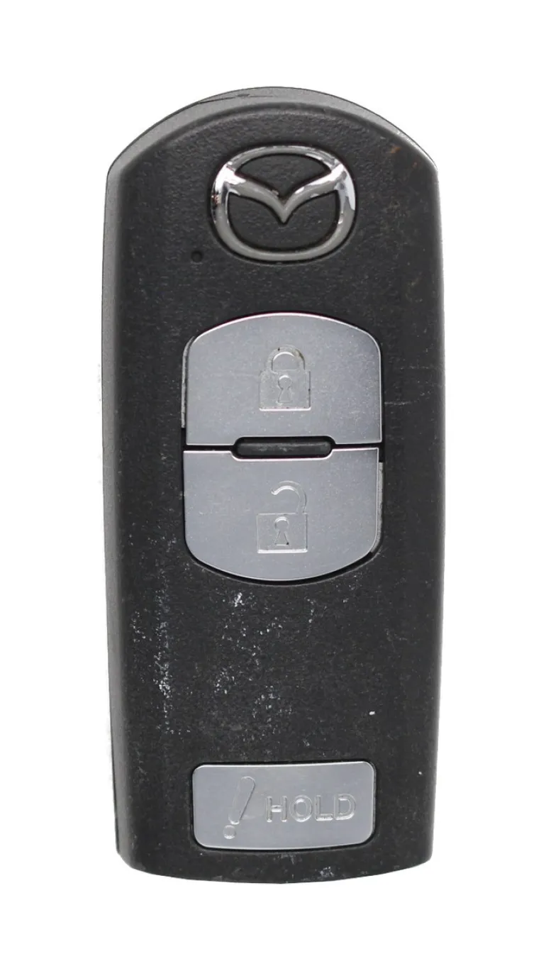 Unrefurbished OEM Mazda KDY3-67-5DY WAZSKE13D02 3 Button Key Fob - Grade C