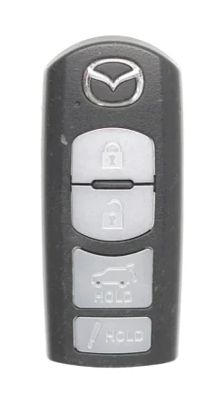 Unrefurbished OEM Mazda WAZSKE13D02 4 Button Key Fob - Grade C