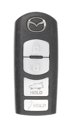 Unrefurbished OEM Mazda WAZSKE13D01 4 Button Key Fob - Grade C