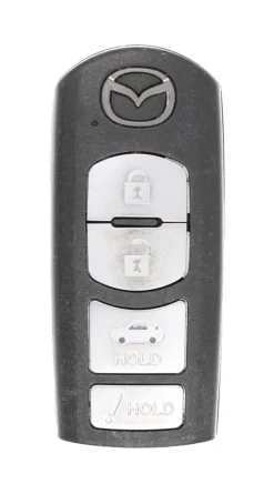 Unrefurbished OEM Mazda WAZSKE13D02 4 Button Key Fob - Grade C
