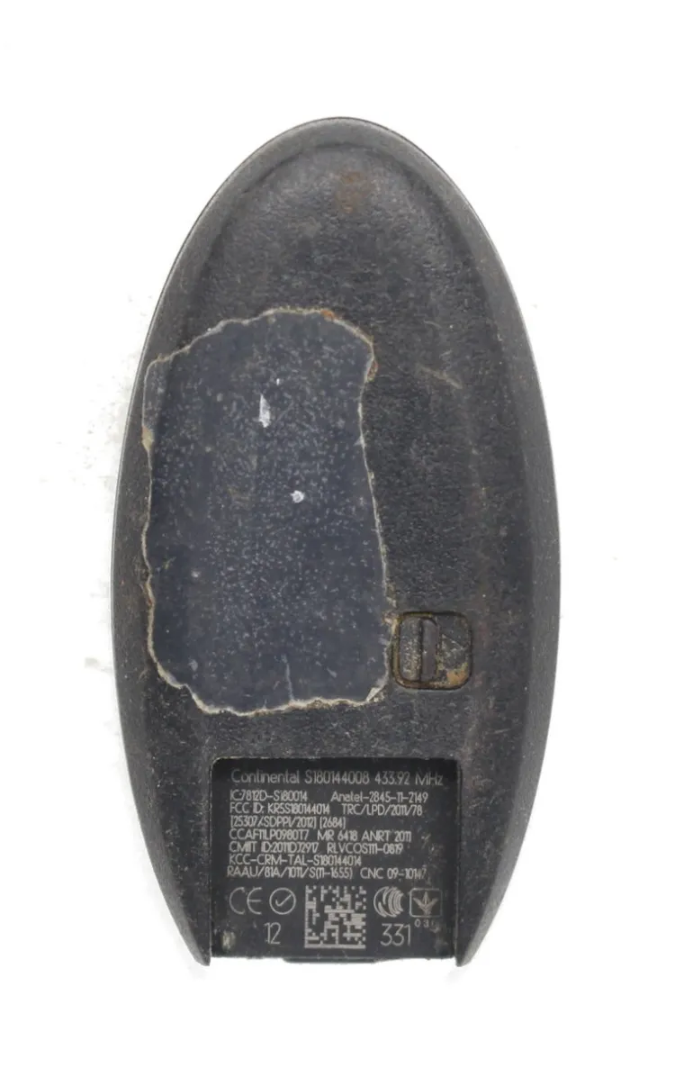 Unrefurbished OEM Nissan S180144308 KR5S180144014 5 Button Key Fob - Grade A