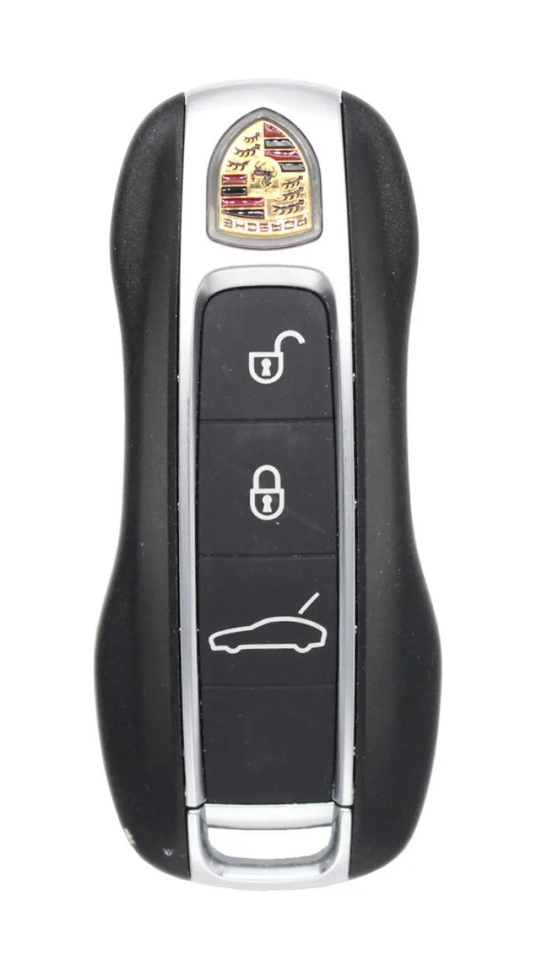 Unrefurbished OEM Porsche 971959753H 4 Button Key Fob - Grade A