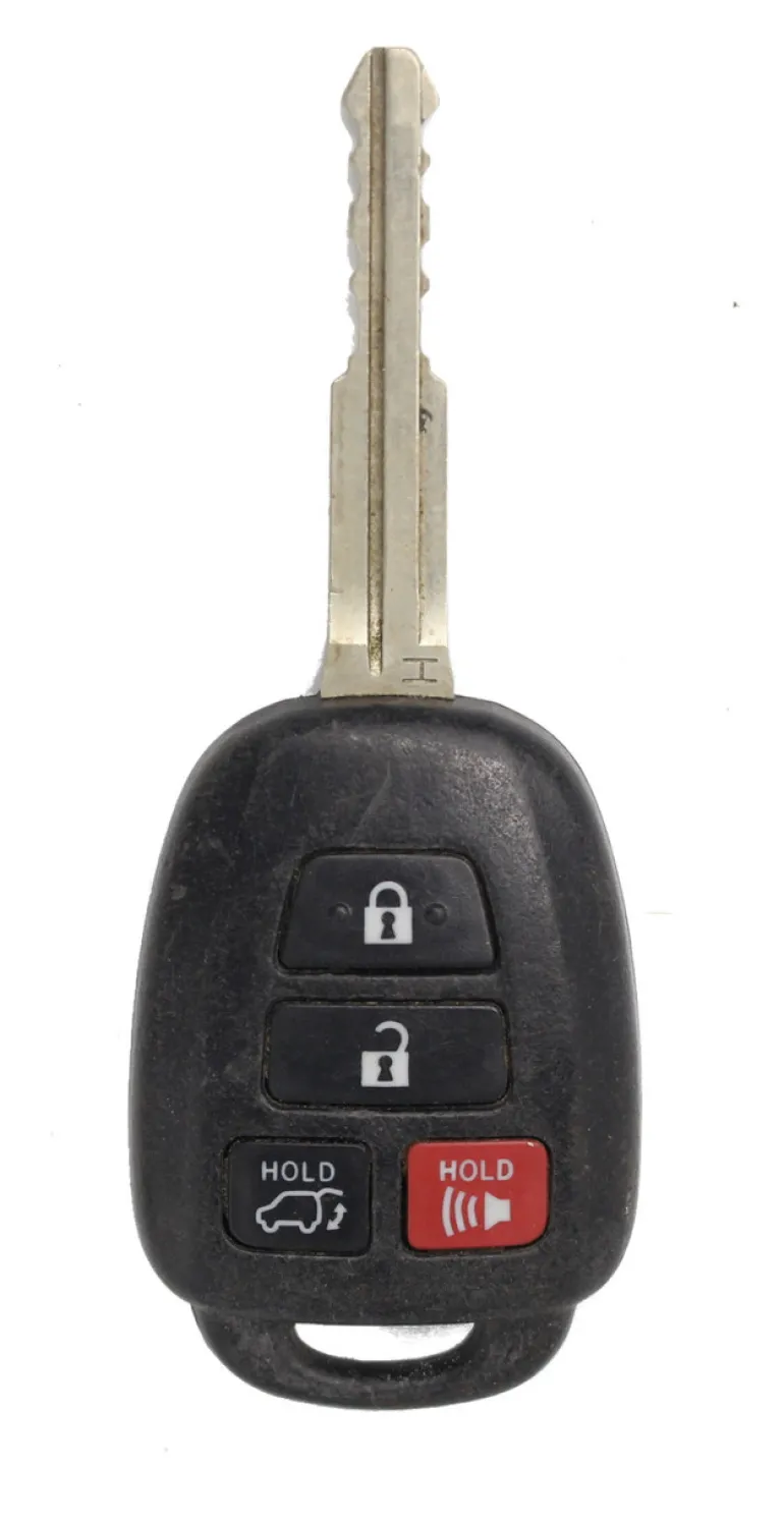 Unrefurbished OEM Toyota 226624-102 GQ4-52T 4 Button Key Fob - Grade C