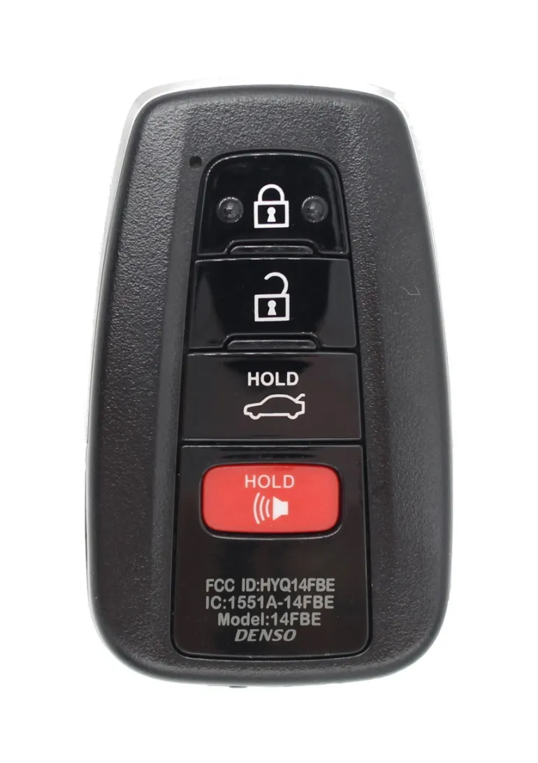 Unrefurbished OEM Toyota 8990H-07020 Hybrid HYQ14FBE4 Button Key Fob - Grade A