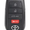 Unrefurbished OEM Toyota 8990H-12640 HYQ14FLE 4 Button Key Fob - Grade A