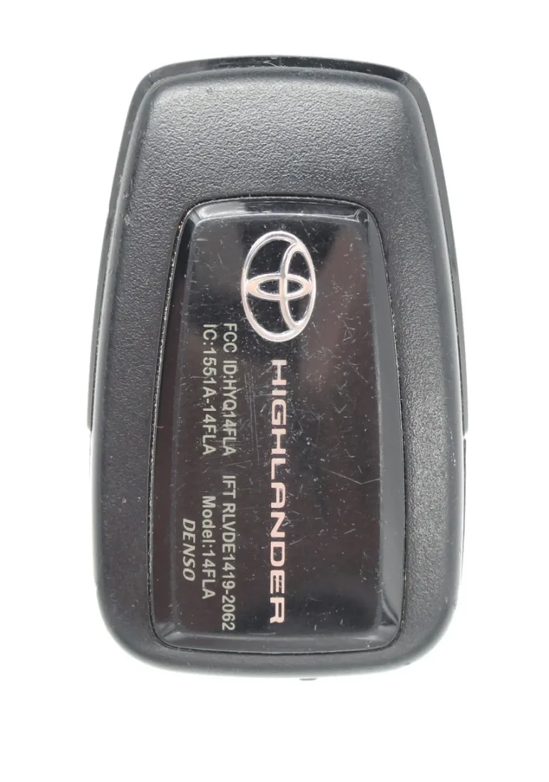Unrefurbished OEM Toyota Highlander HYQ14FLA 3 Button Key Fob - Grade C