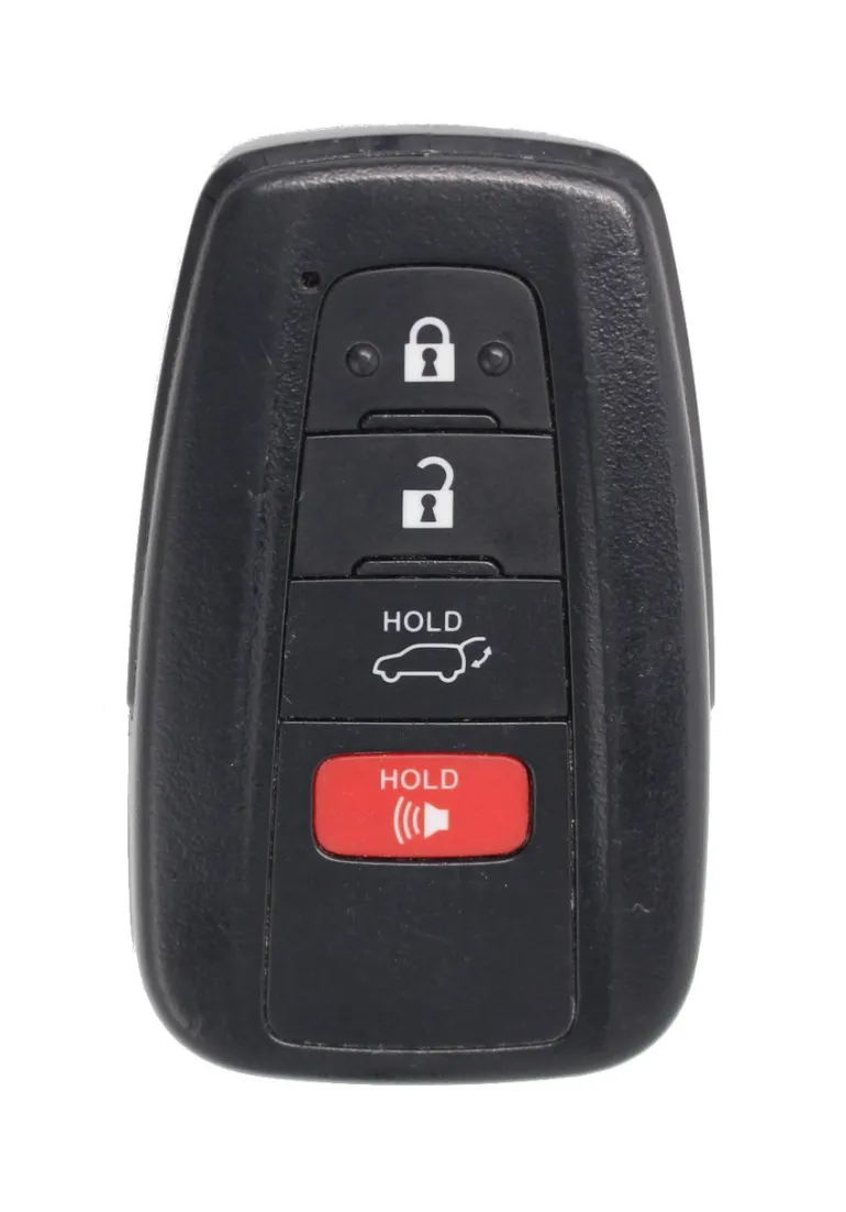 Unrefurbished OEM Toyota Highlander Hybrid HYQ14FLA 4 Button Key Fob - Grade C