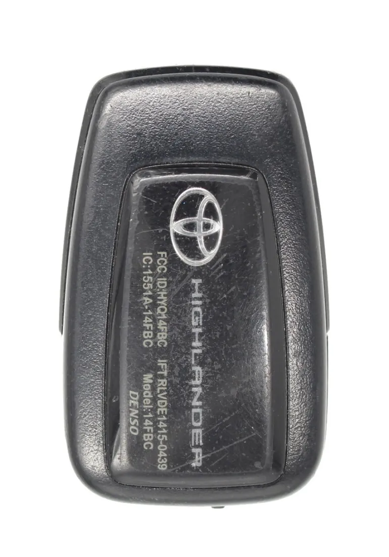 Unrefurbished OEM Toyota Highlander HYQ14FBC 3 Button Key Fob - Grade C