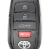 Unrefurbished OEM Toyota HYQ14FBW 4 Button Key Fob w/ Trunk Release - Grade C