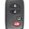 Unrefurbished OEM Toyota 271451-0140 HYQ14AAB 4 Button Key Fob w/ Hatch Release - Grade C