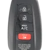 Unrefurbished OEM Toyota 231451-0410 HYQ14FBE 4 Button Key Fob - Grade C