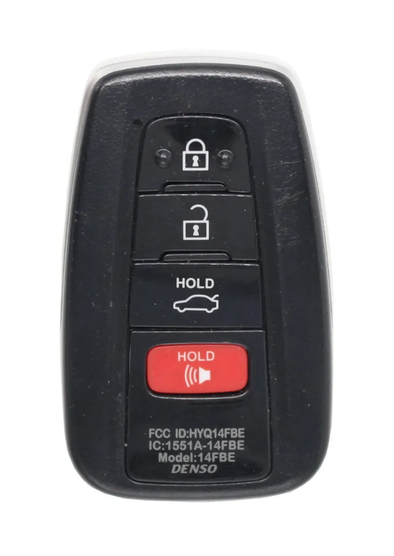 Unrefurbished OEM Toyota HYQ14FBE 231451-0410 G 4 Button Key Fob - Grade A