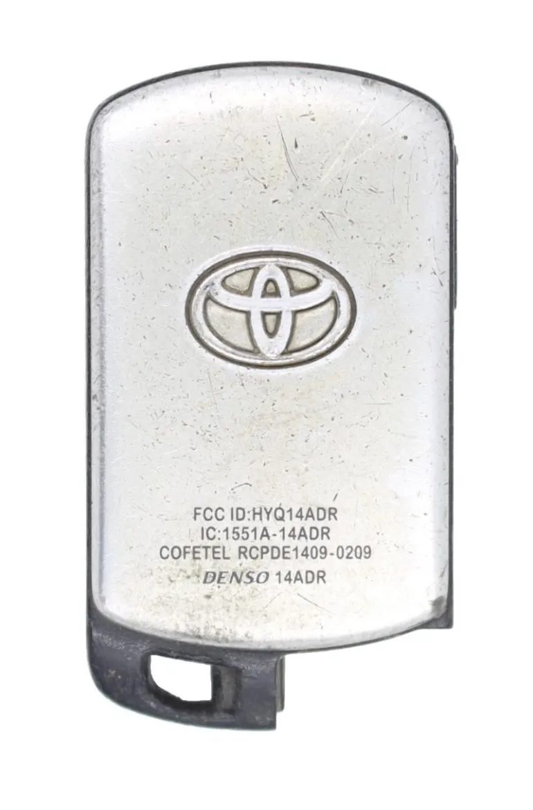 Unrefurbished OEM Toyota HYQ14ADR 6 Button Key Fob - Grade C