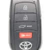 Unrefurbished OEM Toyota 231451-3041 HYQ14FBX 4 Button Key Fob - Grade C