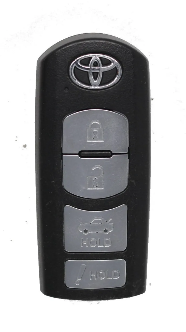 Unrefurbished OEM Toyota WAZSKE13D02 4 Button Key Fob - Grade C