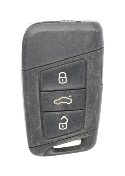 Unrefurbished OEM Volkswagen KR5FS14 T 4 Button Key Fob - Grade C