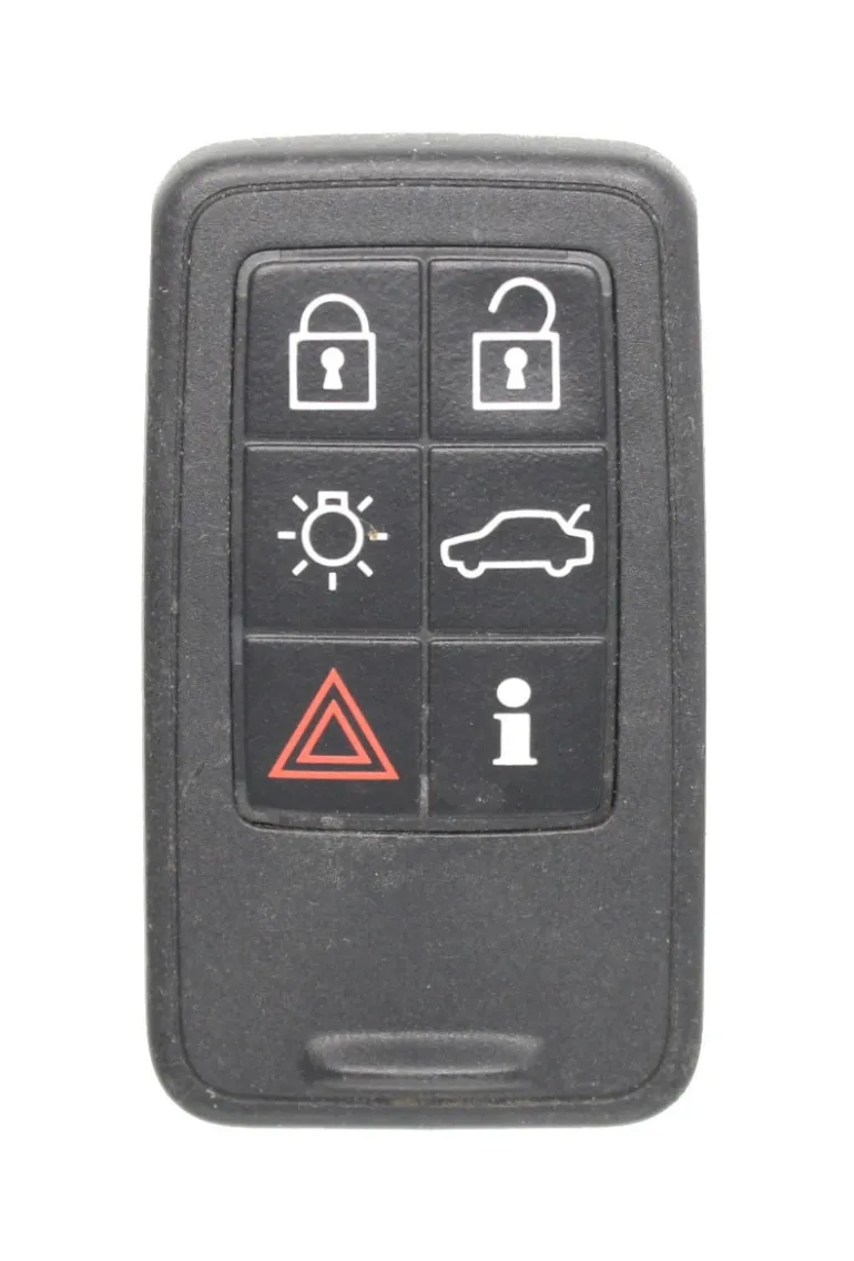 Unrefurbished OEM Volvo 30669839 6 Button Key Fob - Grade A
