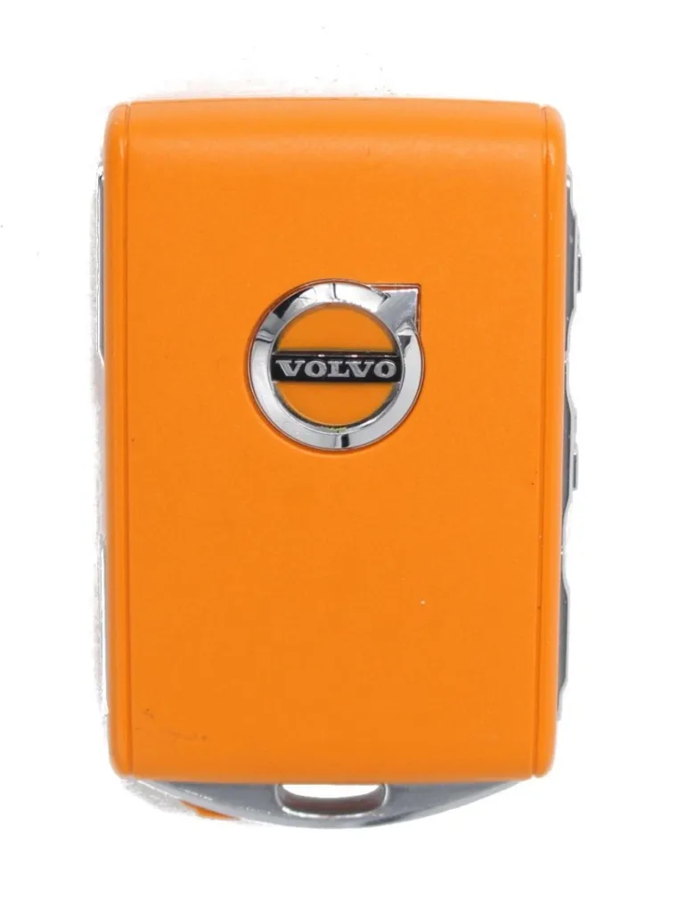 Unrefurbished OEM Volvo YG0HUF8423 Orange 4 Button Key Fob - Grade A